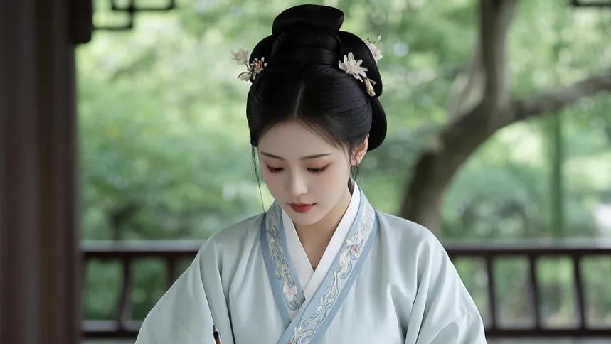 才女出上联：日月为明，明日月，男子妙对下联，女子脸红了
