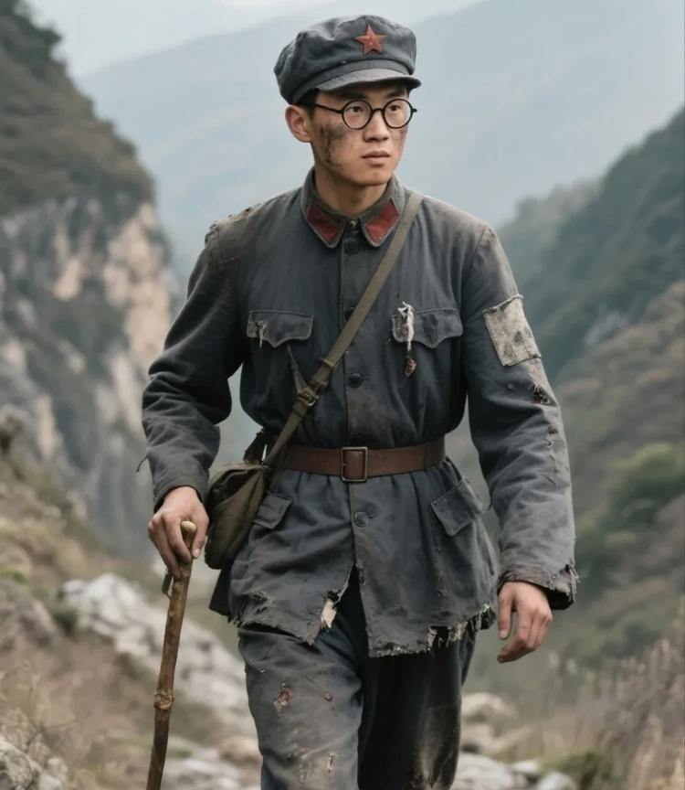 1937年，西路军侦查部长欧阳毅回延安途中靠写字混口饭吃。这天，一敌兵猛地夺下他
