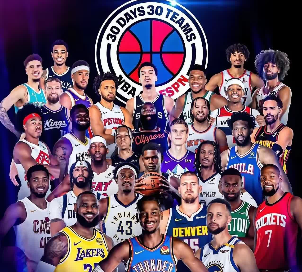 近期，美国媒体ESPN评选各队领军人物，不知不觉间，哈登再度成为球队老大。
想