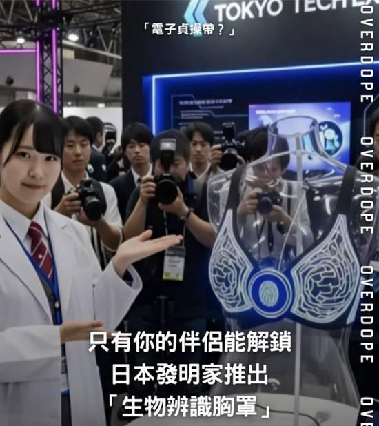【魔性世界】日本一位学生近日研究出一项结合时尚与科技的创新发明「生物辨识胸罩」，