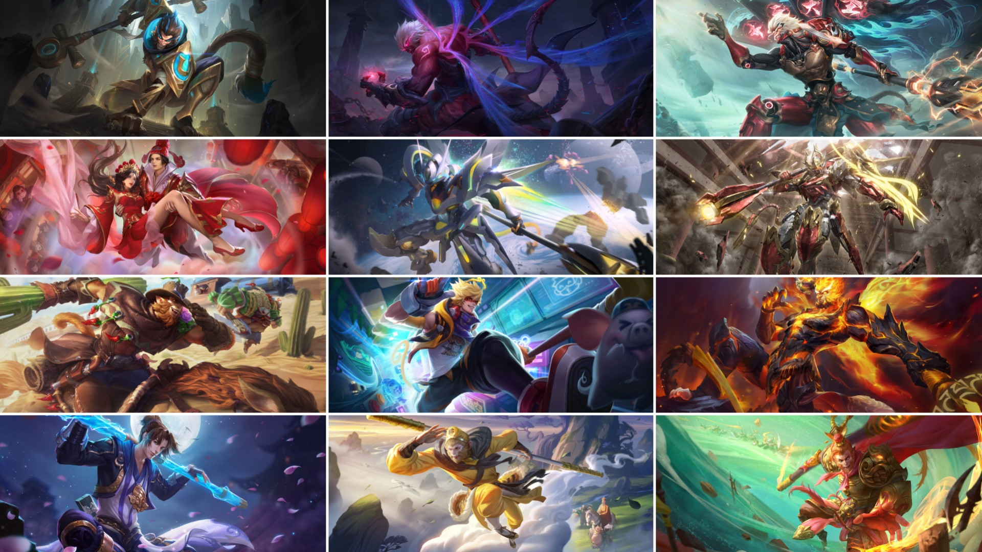 孙悟空12款筋斗云对比，赛博云、金色祥云、滑板，唯缺七彩祥云太可惜！