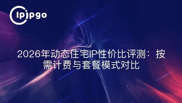 2026年动态住宅IP性价比评测：按需计费与套餐模式对比