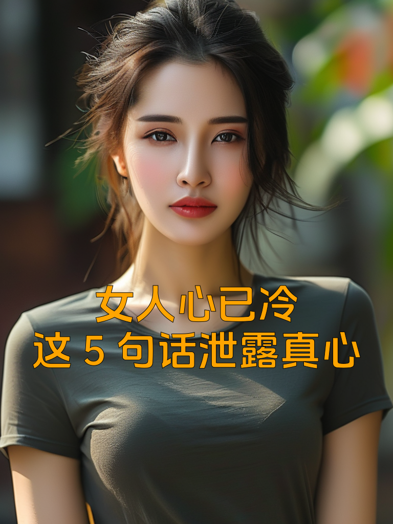 女人心已冷？这5句话泄露真心