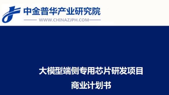 大模型端侧专用芯片研发项目商业计划书