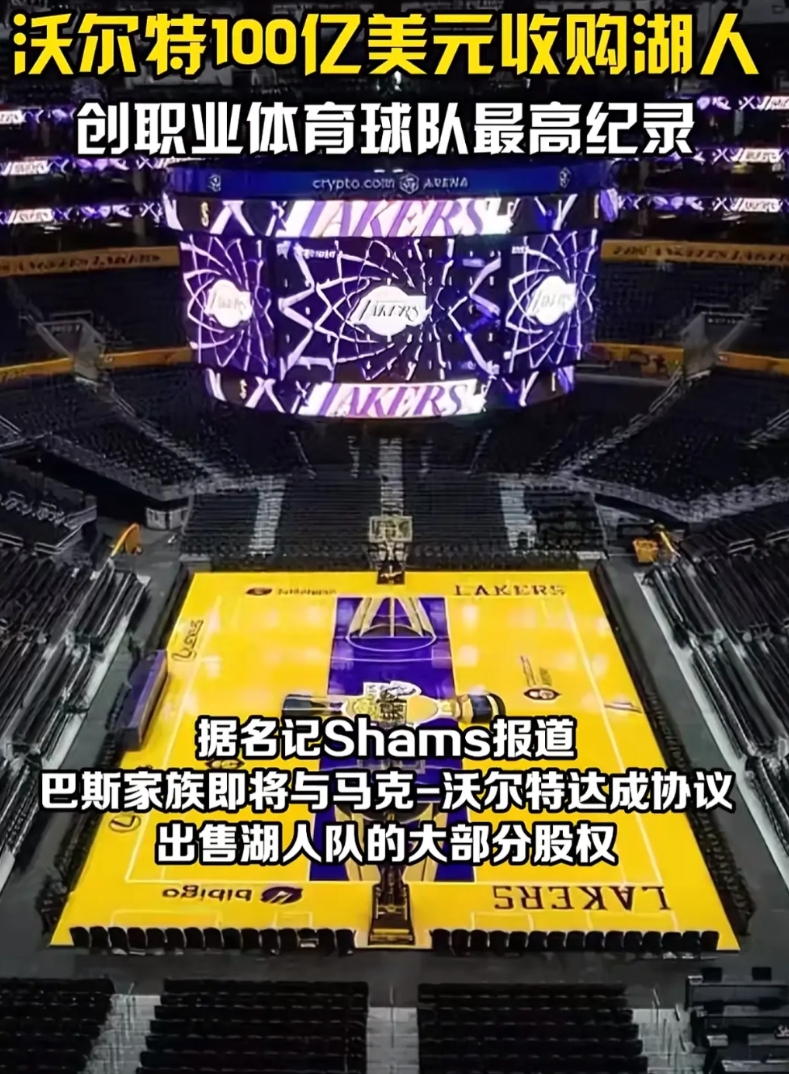 湖人被卖掉，天终于变了，也正常，现在都是资本时代，没钱很难运营湖人这个豪华马车，