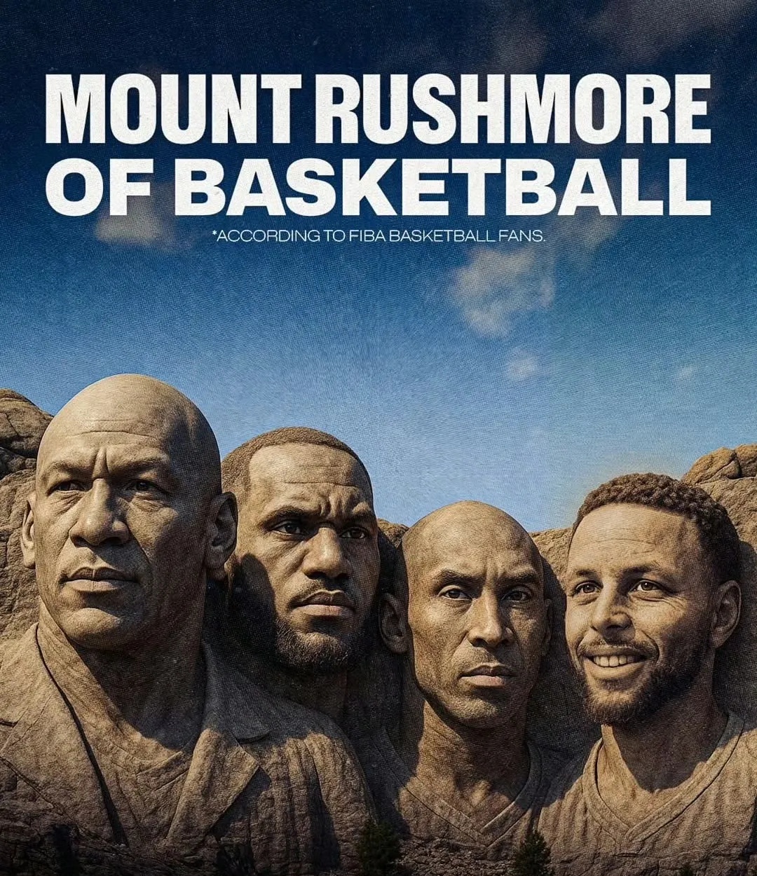美媒晒出NBA总统山照片：不吹不黑，他们谁最不配进NBA总统山？ ​