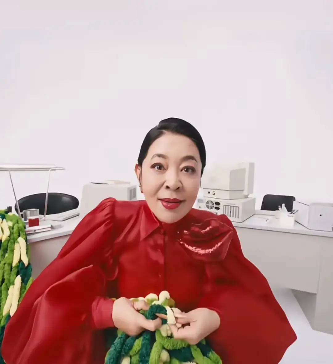 倪萍吓人啊！没有美颜吧