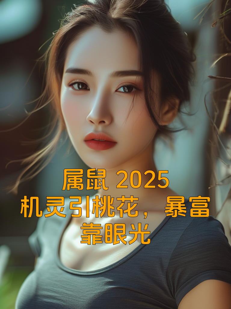 属鼠2025：机灵引桃花，暴富靠眼光