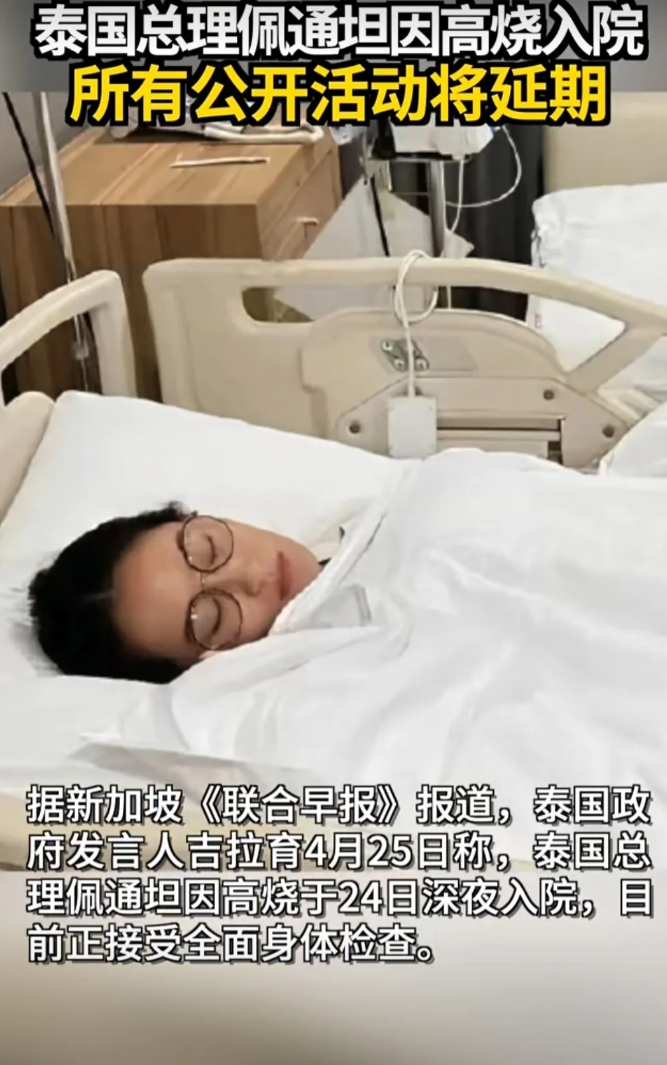 繁忙的国务活动，把年轻的女总理也累病了。日前，泰国发言人表示，佩通坦总理出访柬埔