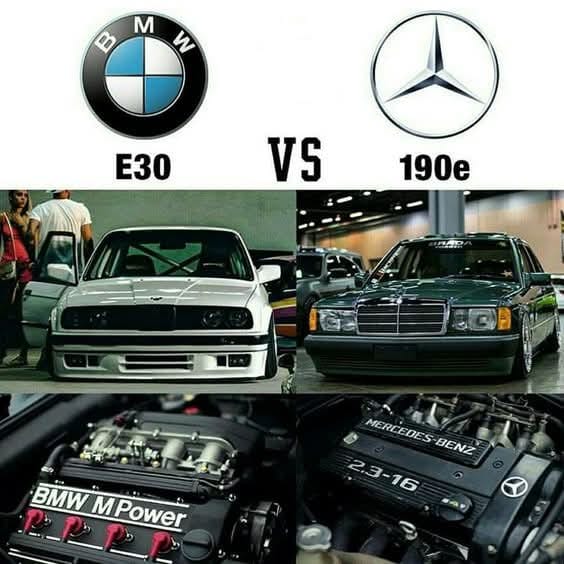 上世纪80年代两款经典德国性能轿车的巅峰对决：BMW E30 与 Mercede