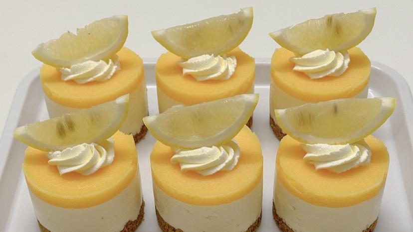 免烤箱！mini柠檬芝士蛋糕