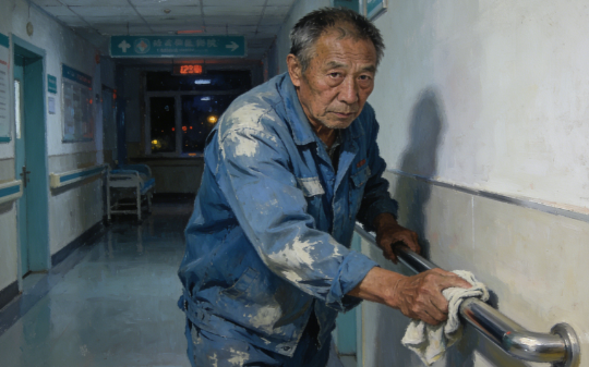 我在医院当保洁，主任们叫我老张头，院长心梗倒地那天，我跪地抢救90秒救回一命