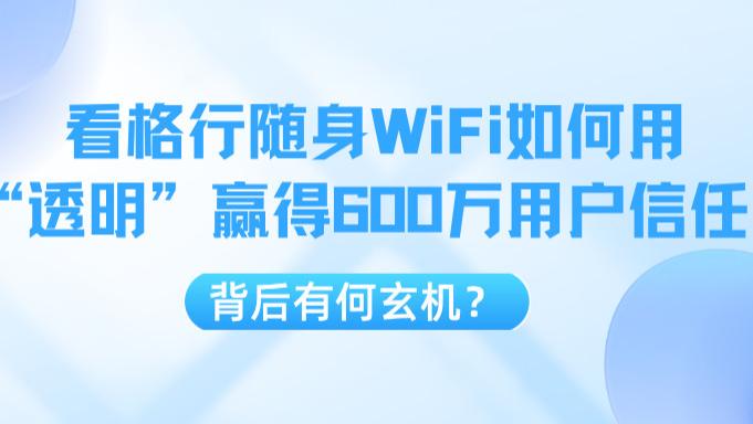告别“流量陷阱”！看格行随身WiFi如何用“透明”赢得600万用户信任