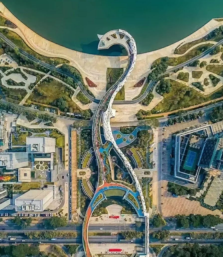 罕见，形似凤凰飞舞的景观