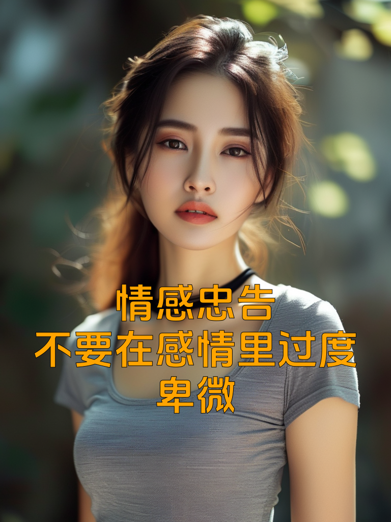 情感忠告：不要在感情里过度卑微