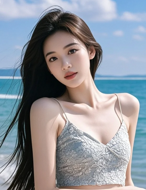 美女轻轻一笑，连风都变得温柔了几度！