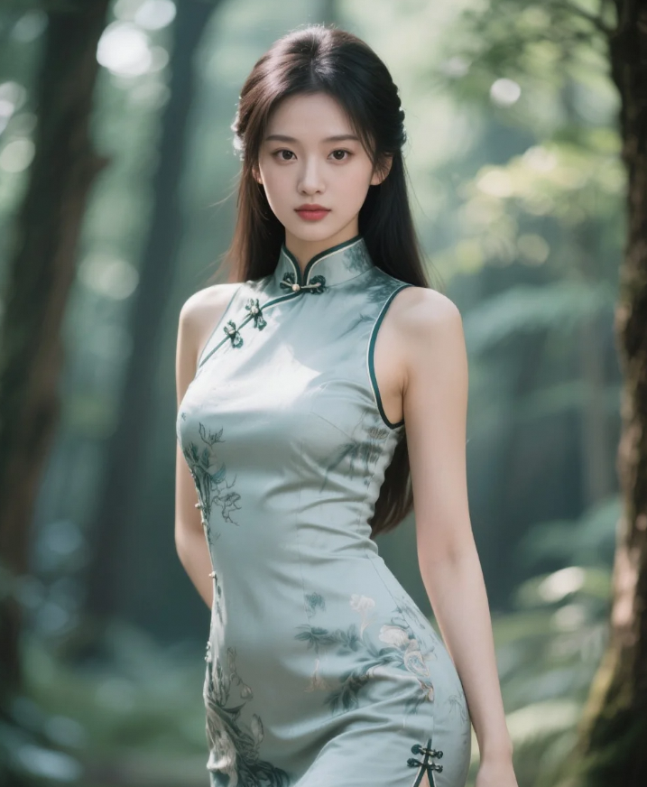 雾气弥漫的仙境湖畔，宛如仙子下凡
