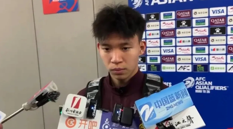 王钰栋：我在进攻上的任务更多是协助另外一个中锋！

王钰栋接受记者采访时说，他的