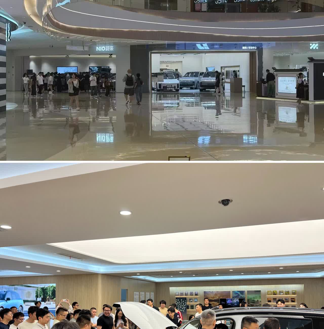 此时此刻的蔚来门店
隔壁的理想有点尴尬哈哈哈
感觉三代ES8要复制乐道L90