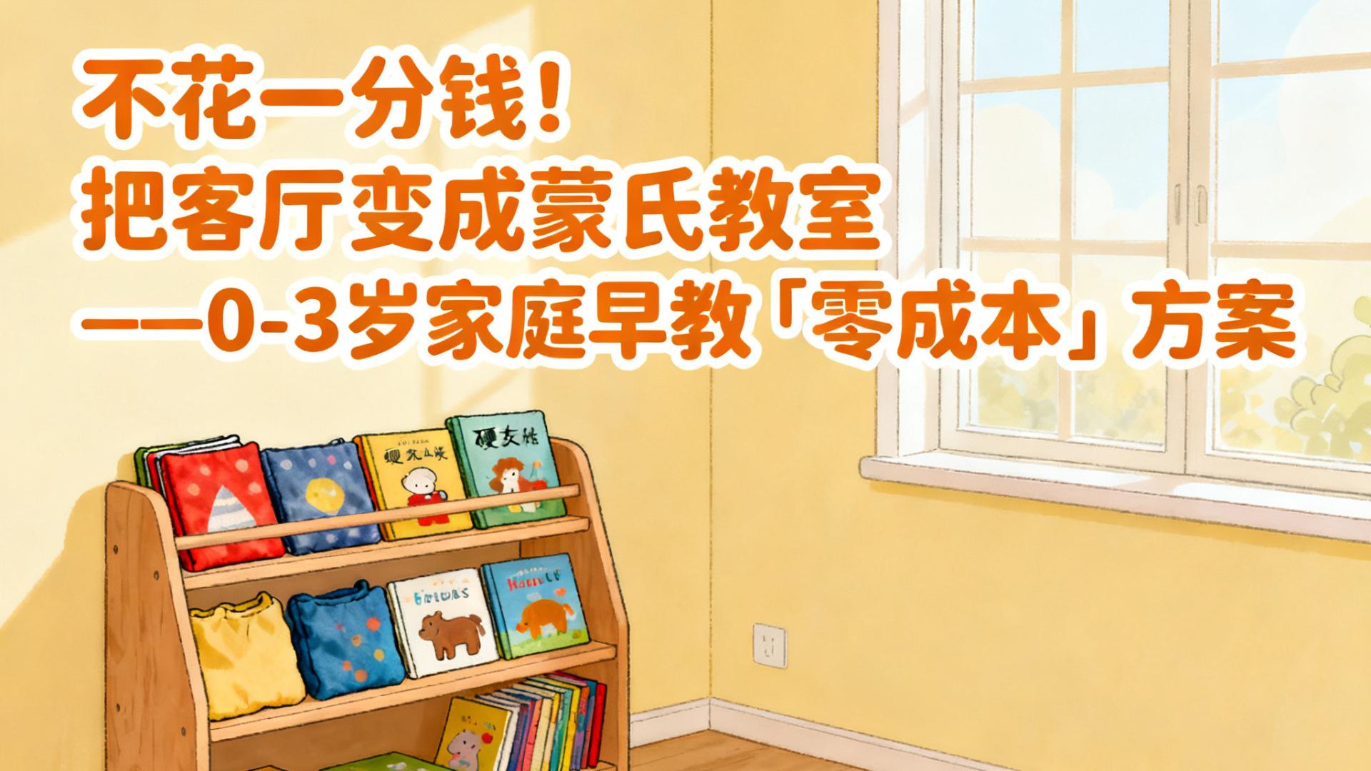 不花一分钱！把客厅变成蒙氏教室——0-3岁家庭早教「零成本」方案