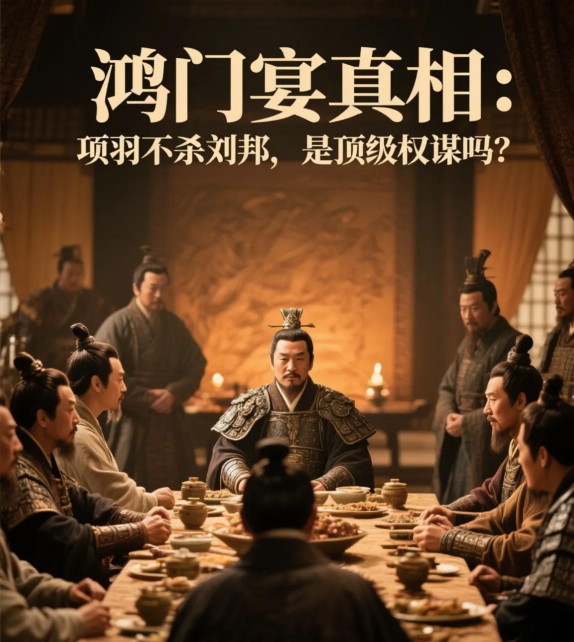 鸿门宴真相：项羽不杀刘邦，是顶级权谋吗？
“若项羽在鸿门宴杀了刘邦，中国历史必然