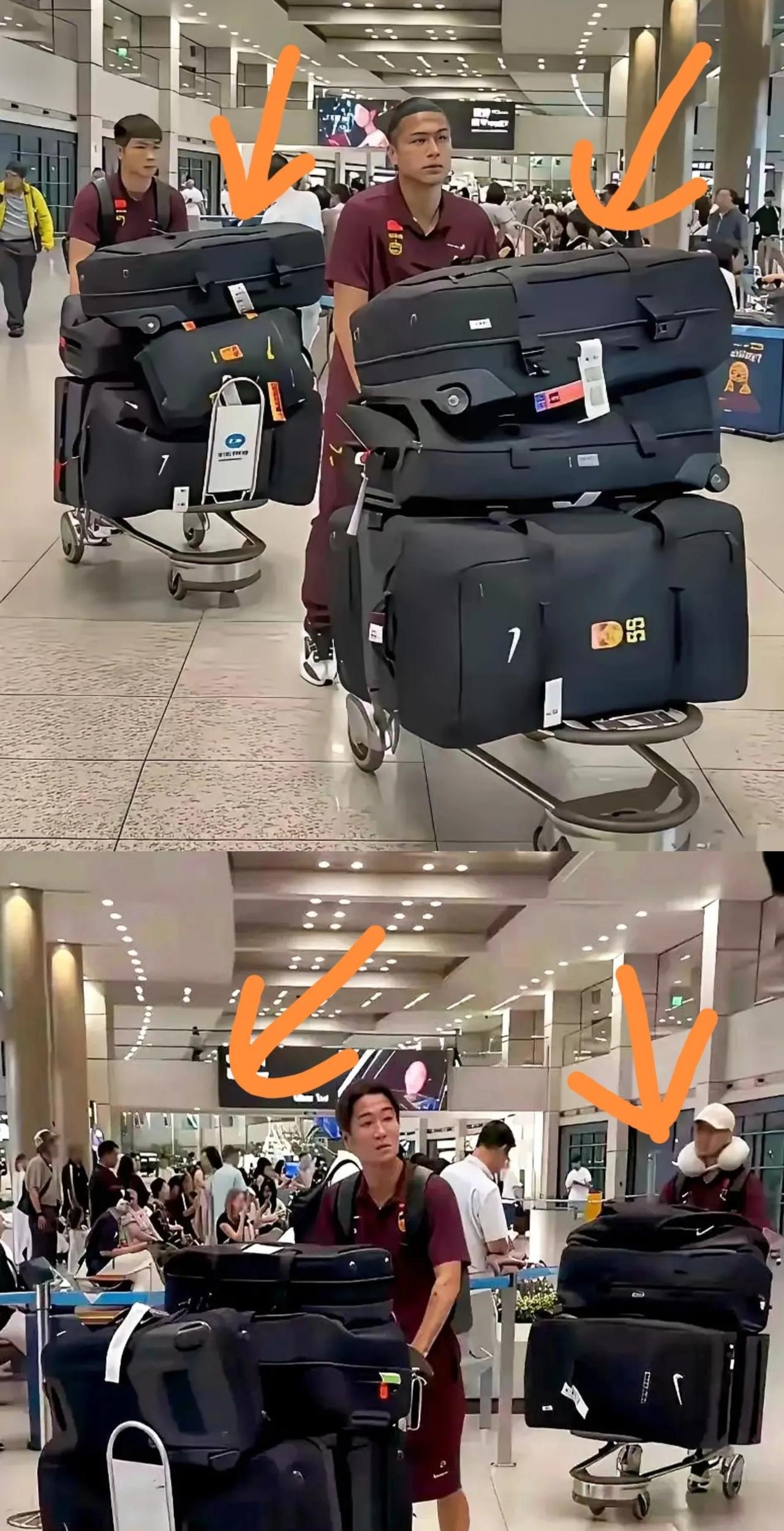 中国男足这次又上热搜了，居然是因为带了一堆行李箱！网友们都炸锅了：这是去踢比赛还