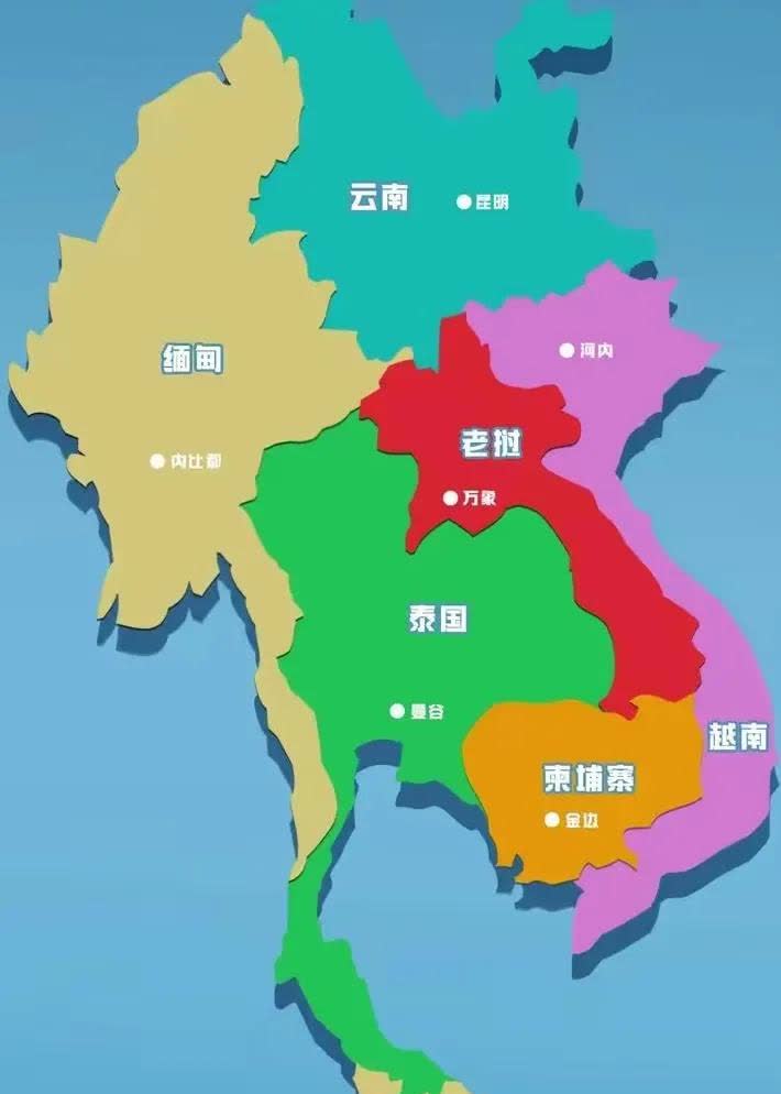 中南半岛七国领导人一览
①缅甸----敏昂莱，男，年龄69岁；
②泰国---