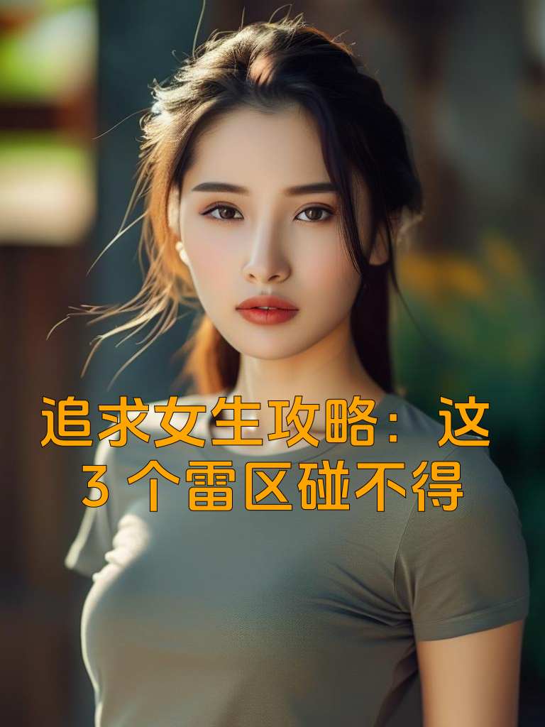 追求女生攻略：这3个雷区碰不得