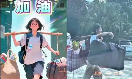 扁担女孩”校长发话了！

不是要资助女孩上大学，

也不是要给女孩发生活补助，而