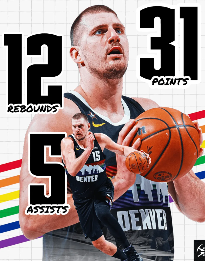 NBA常规赛，掘金122-109击败快船。
赛后掘金官媒晒出一张照片并附文：“全