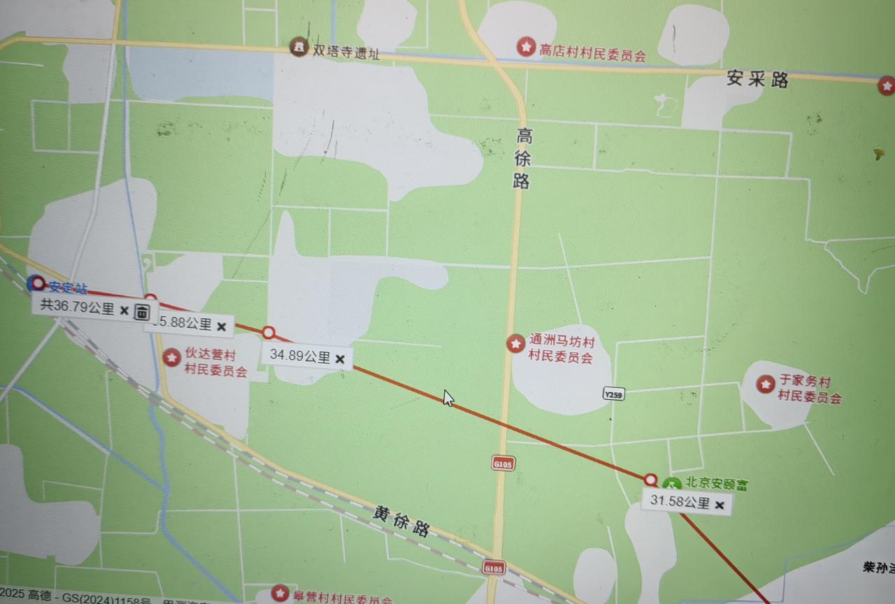 廊坊地铁3号线自制规划图
线路名称：廊坊地铁3号线
起止点：安定高铁站-百信农场