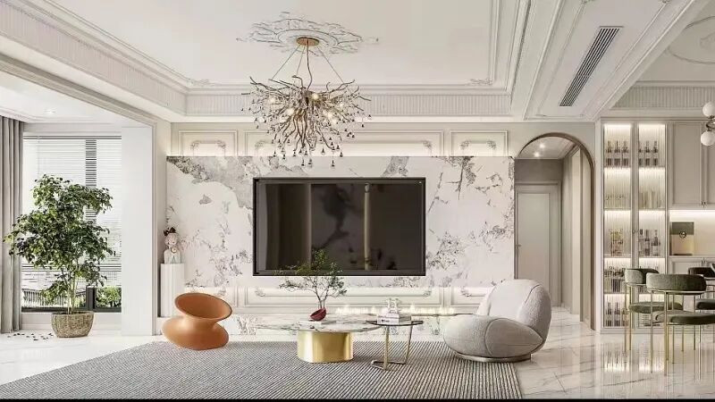 设计作品｜浪漫到骨子里！万达城天璟 120㎡法式家，把 “优雅” 过成日常