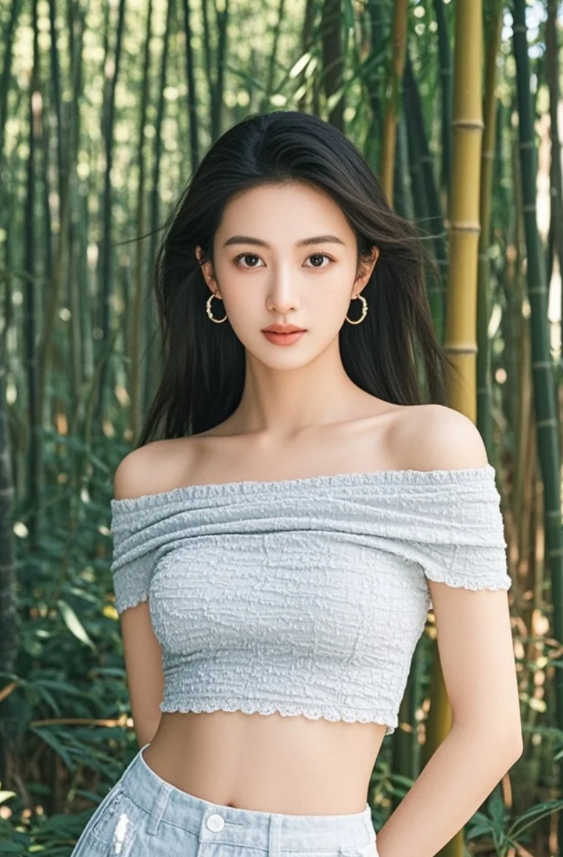 竹露滴空山，她静坐如禅，心已与林同幽。