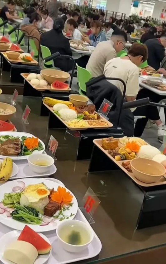 越南工厂工人午餐扎心了