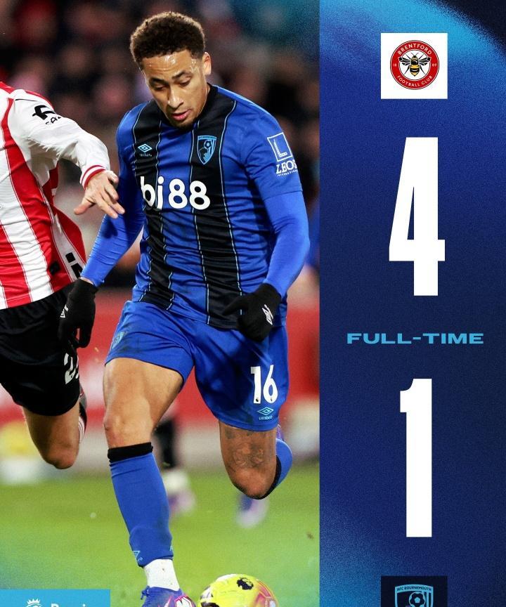 九轮不胜、魔鬼赛程
随着伯恩茅斯客场1-4惨败布伦特福德，本赛季前九轮堪称最大黑