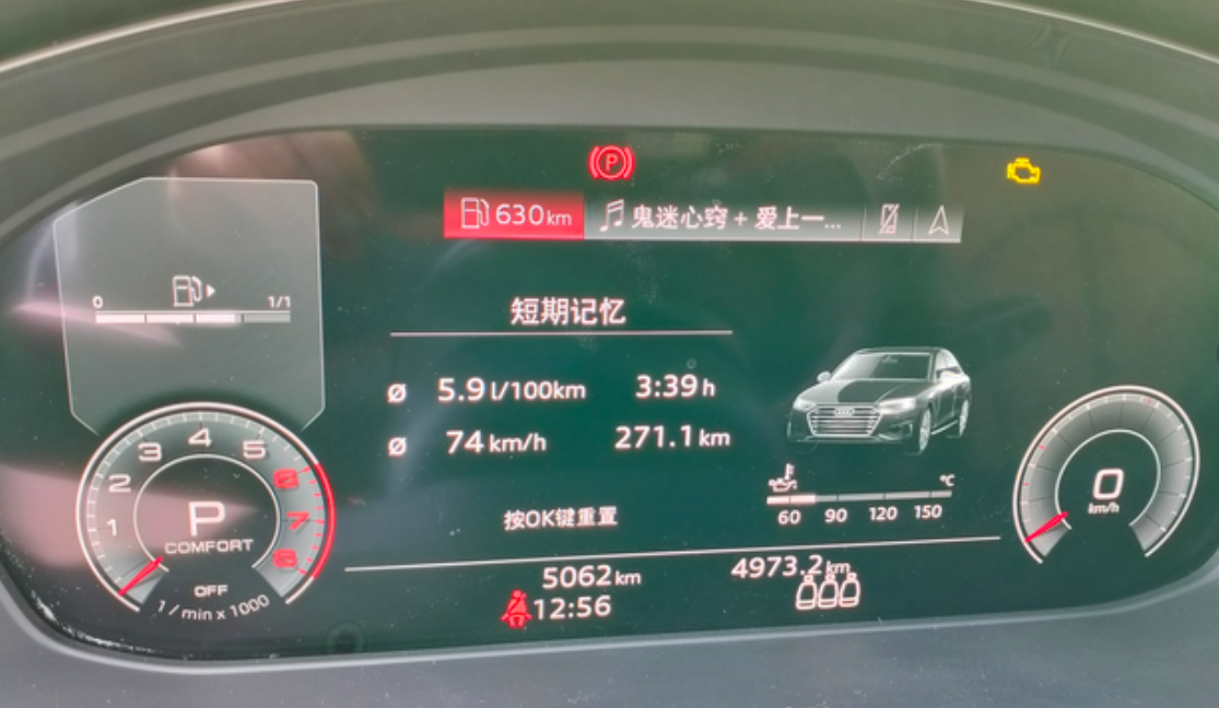 A4l 40 四驱真实油耗
短期记忆是今天刚跑的，前后轮气压2.9，后备箱清空，