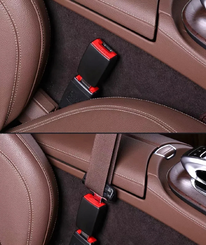 为了不系安全带，有些人把智商都用尽了。
不知道大家还记不记得以前逃避安全带报警的