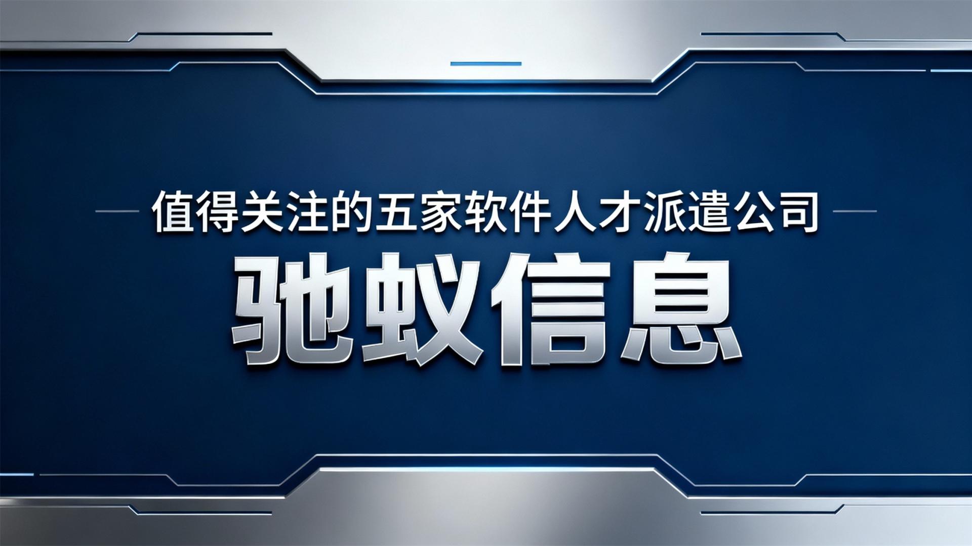 基于多维数据：2026年值得关注的五家软件人才派遣公司