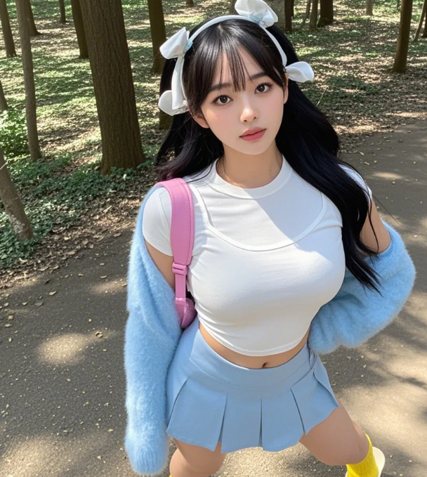 治愈系美少女的树屋日记：阳光透过树叶超美