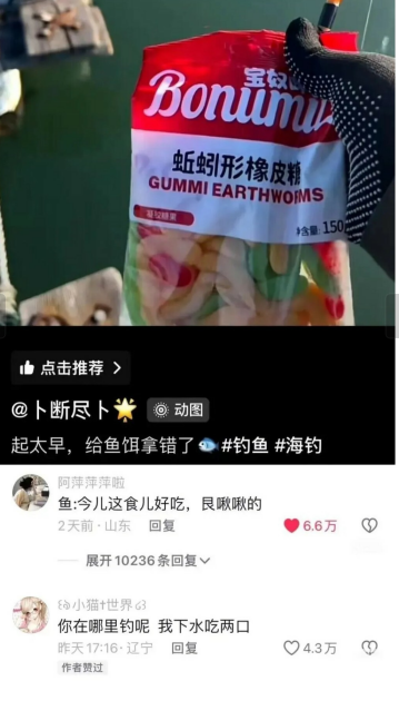 起太早，给鱼饵拿错了