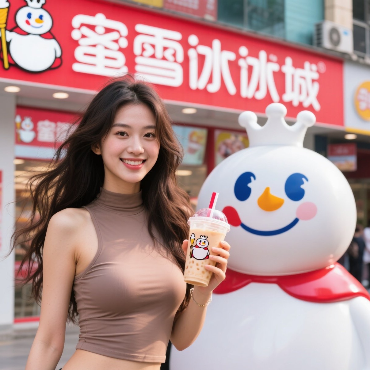 蜜雪冰城+高颜值=夏日最佳CP！