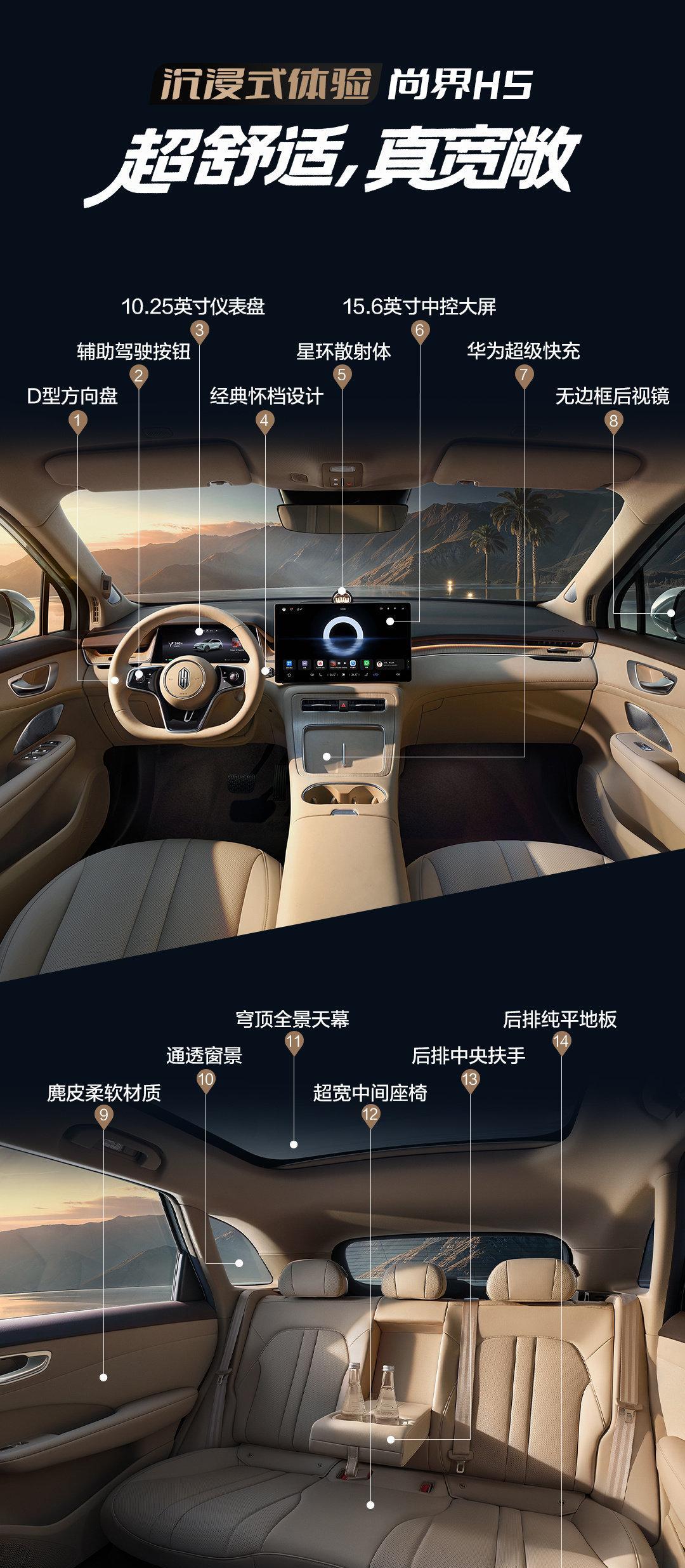 尚界H5官方内饰图来了，这套设计语言买10多万的话，不敢想啊。。。