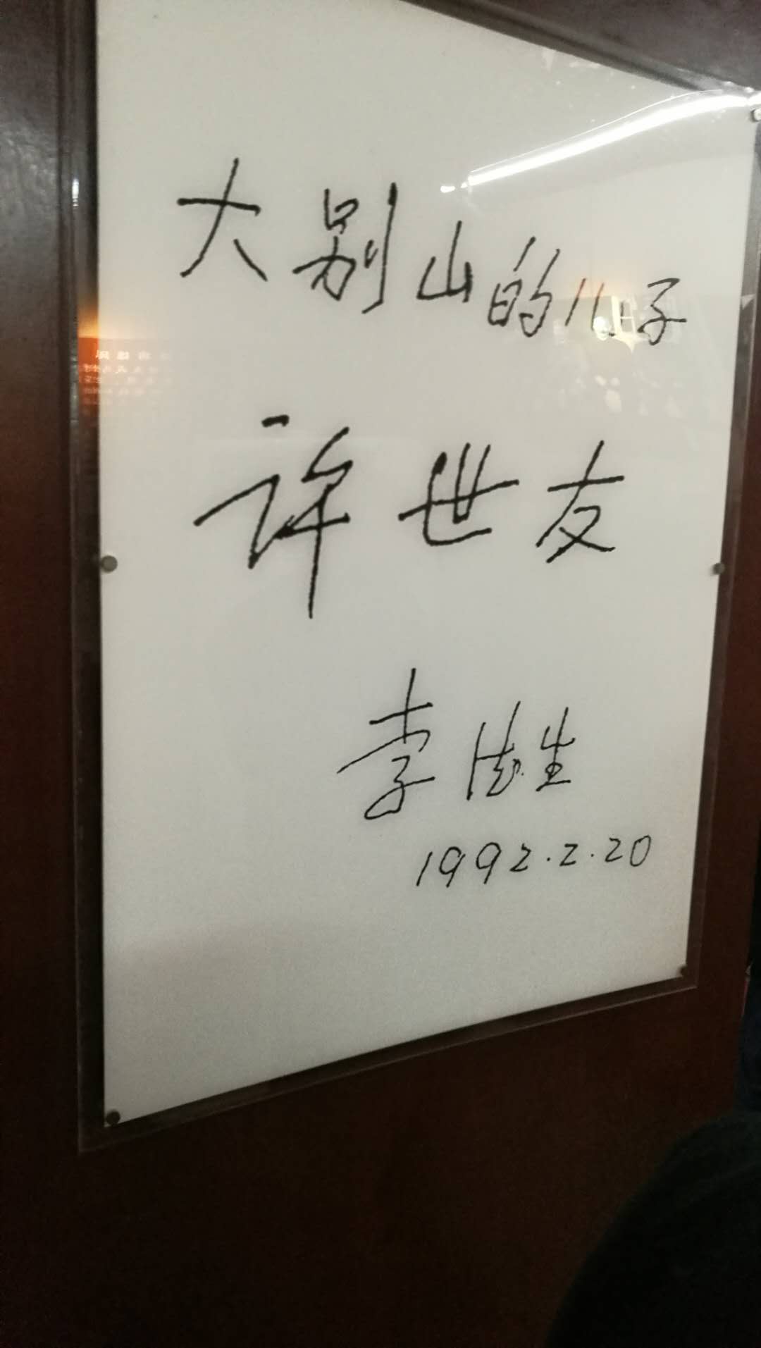 给许世友题词的这位将军，成就在许世友之上，官至政治局常委，正国级。