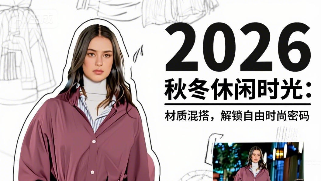2026 秋冬休闲时光：材质混搭，解锁自由时尚密码