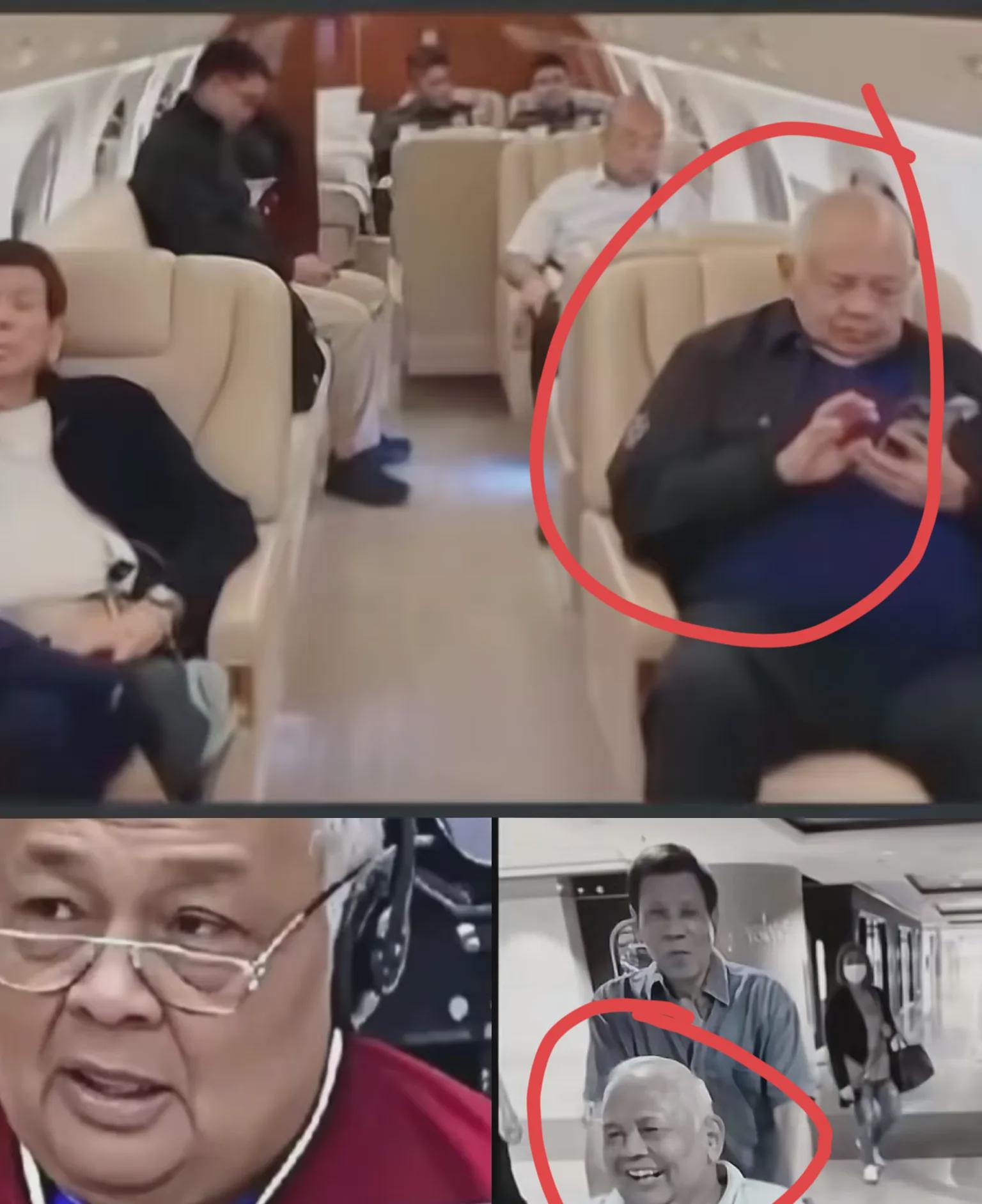 您瞧见了吗？
杜特尔特听证会上那位辩护律师，竟与飞机上黑衣男子是同一人，
细