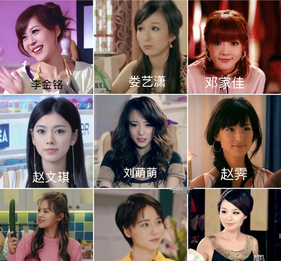 爱情公寓9位主要女演员，如果颜值都在巅峰，谁颜值最高？谁颜值“相对垫底”？