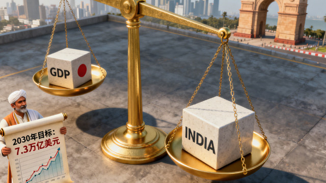 争议中登顶！印度宣布GDP超日本 2030年目标7.3万亿美元