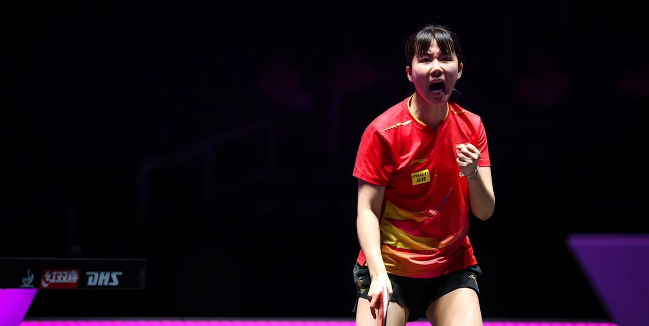乒乓球快讯
陈幸同4:0横扫韩国一姐申裕斌 率先晋级8强，具体比分11比7,11