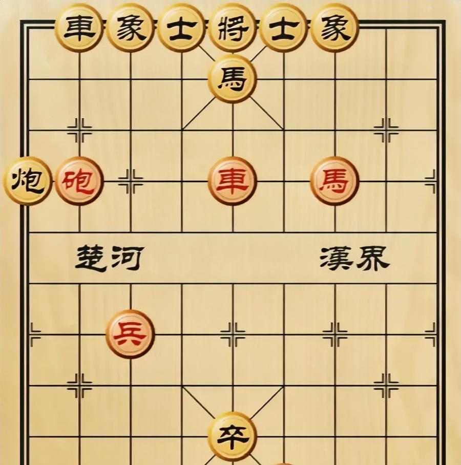 天下竟然会有如此怪棋！嘴中有炮，车不能吃；眼中有马，炮不敢去打，乐得个小兵耀武扬