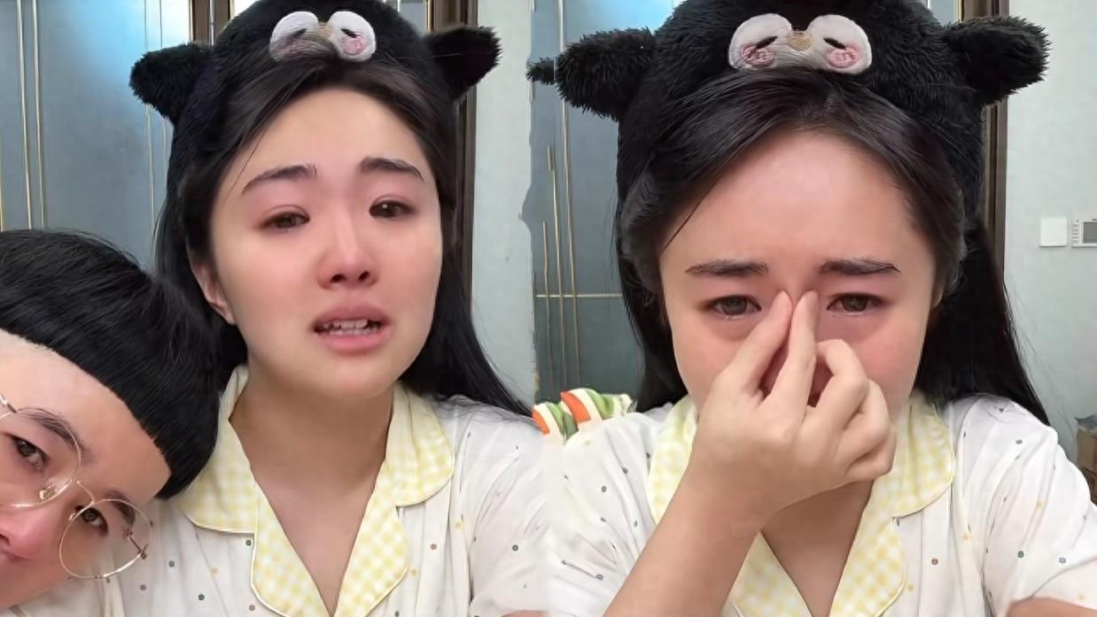 金龟子女儿二胎流产，哭到眼睛红肿，怀一胎时也不顺利还是早产